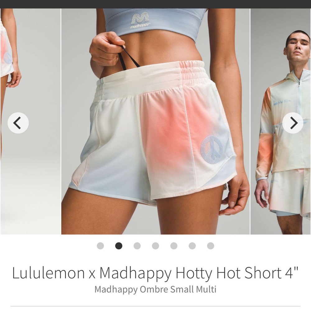 lululemon X Madhappy Hotty hot shorts.